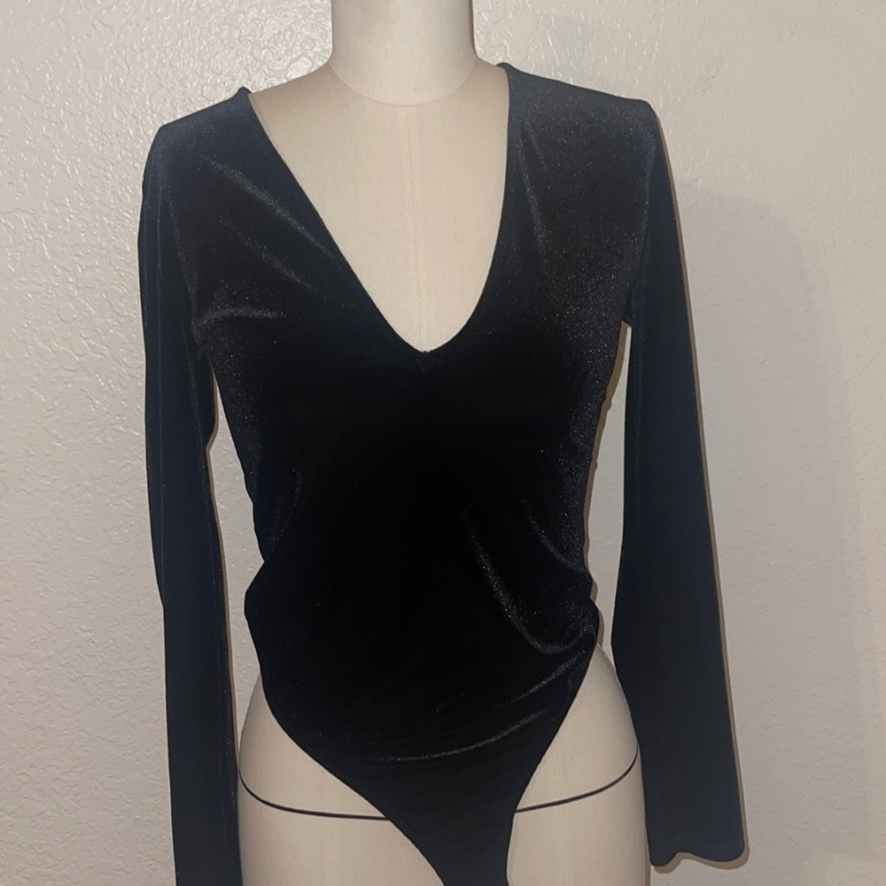 Black Velvet Bodysuit